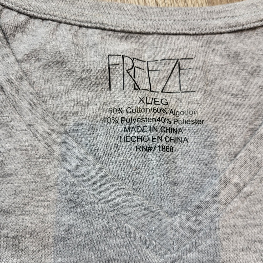 Freeze Women's Halloween T-shirt/Top R.I.P- Rest In Pizza, Gray Sze. XL/EG - Picture 2 of 8